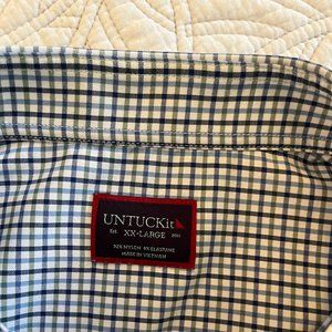 UNTUCKIT "ERBACH" SZ XXL LS STRETCH DRESS SHIRT - NO WEAR